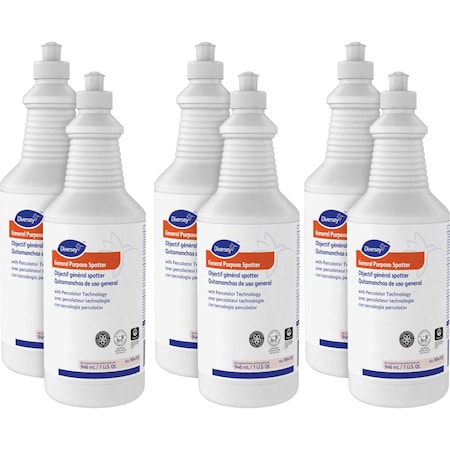 Diversey General Purpose Spotter, Hydr.Peroxide, 32oz. CL, PK 6 DVO904192CT